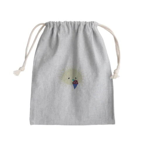 アイスうに(色反転) Mini Drawstring Bag