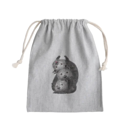 みつごビントロング Mini Drawstring Bag