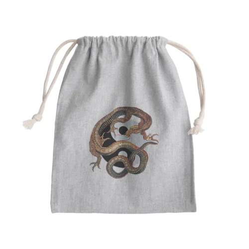 タオ北斎龍 Mini Drawstring Bag