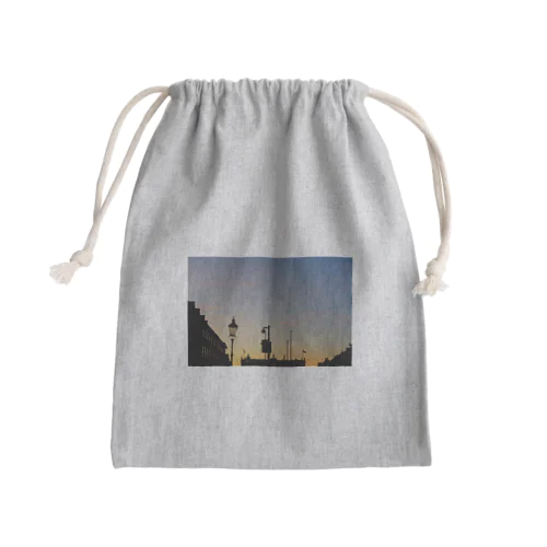 夕空と街灯 Mini Drawstring Bag