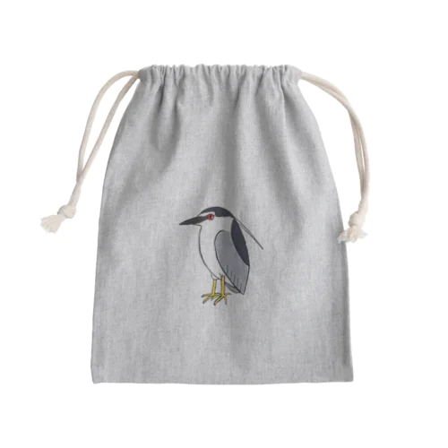 ゴイサギさん Mini Drawstring Bag