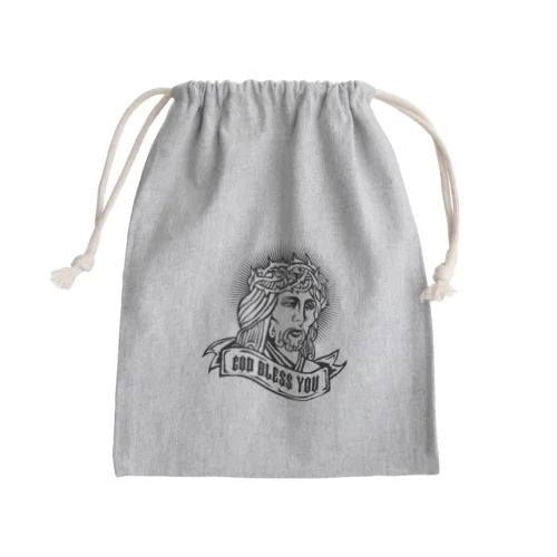 GOD BLESS YOU Mini Drawstring Bag