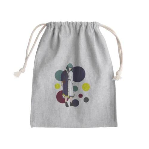 緑髪女子 Mini Drawstring Bag