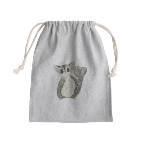 フクロモモンガのもずくぅちゃん Mini Drawstring Bag