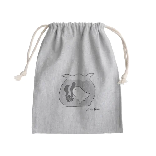 おばけのレイニー Mini Drawstring Bag