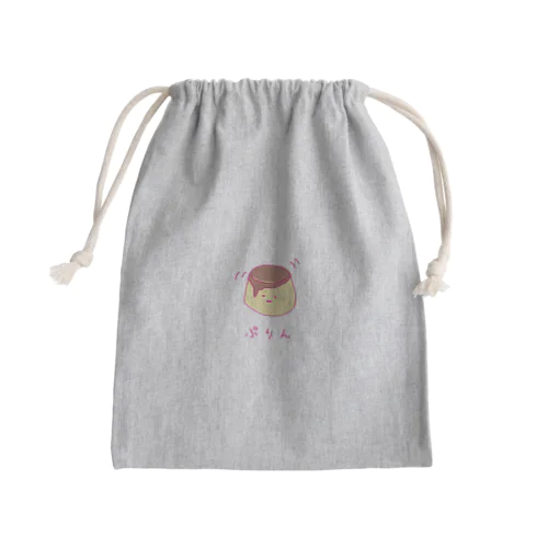 ぷりん。 Mini Drawstring Bag