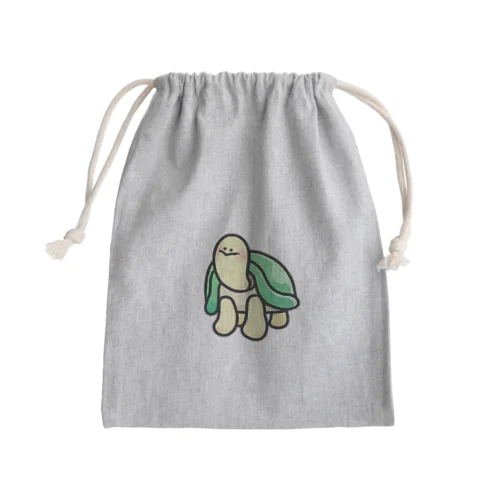 ツヤっとカメちゃん Mini Drawstring Bag