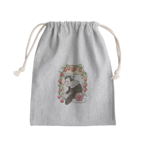 秋の恵みpommier Mini Drawstring Bag