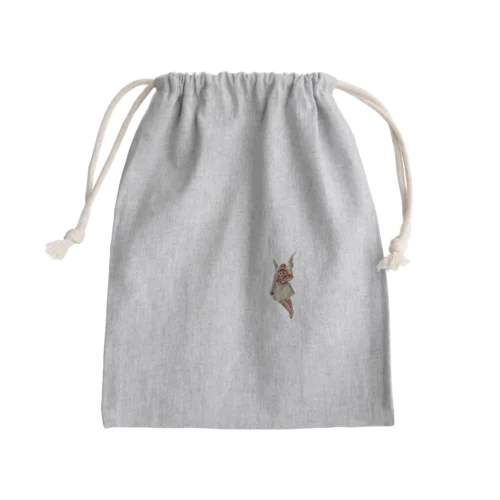 keep smiling Mini Drawstring Bag