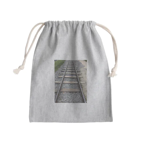 永遠続く線路ケース Mini Drawstring Bag