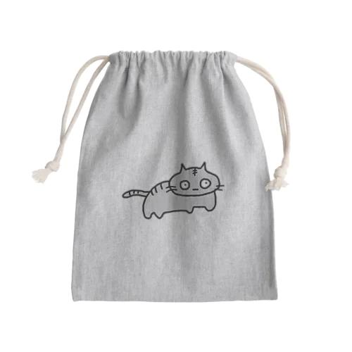 トラ猫の銀次 Mini Drawstring Bag