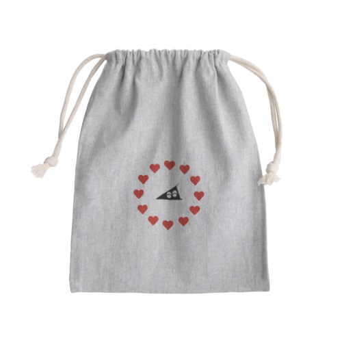 ズッキュンズッキュン Mini Drawstring Bag