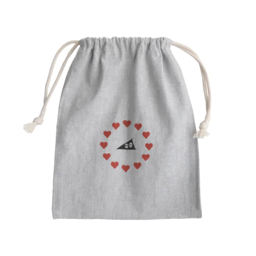 ズッキュンズッキュン Mini Drawstring Bag