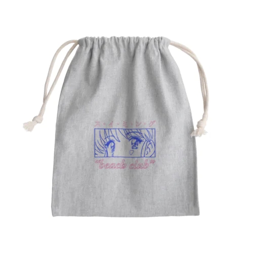 “beach club” Mini Drawstring Bag