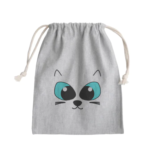 ねこちゃん Mini Drawstring Bag