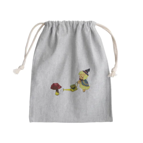 宝石きのこのお世話 Mini Drawstring Bag