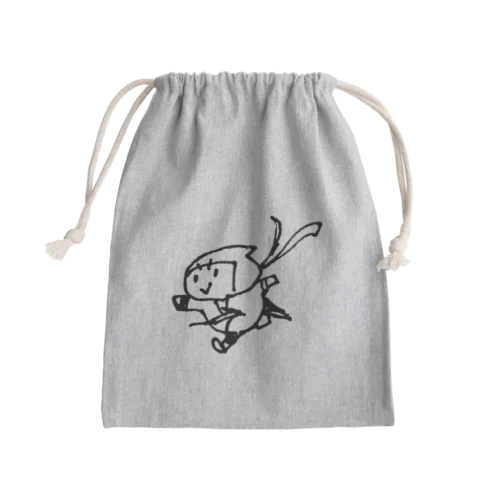 忍者走り！丸さん Mini Drawstring Bag