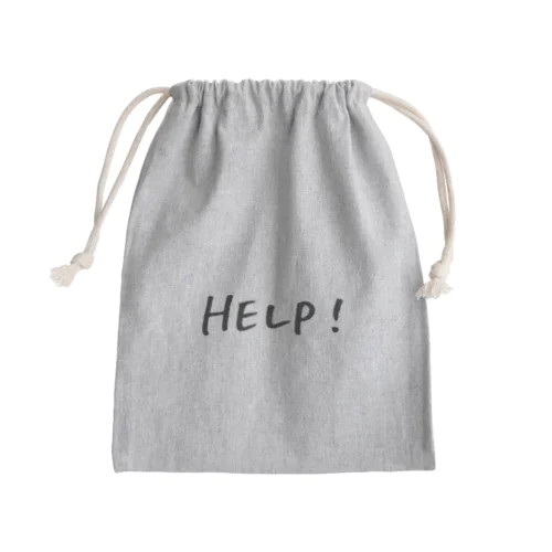 HELP Mini Drawstring Bag