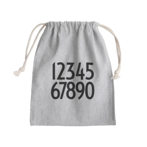 NUMBER きんちゃく Mini Drawstring Bag