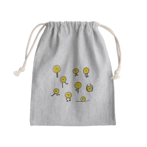 まめつきっ 総柄 Mini Drawstring Bag