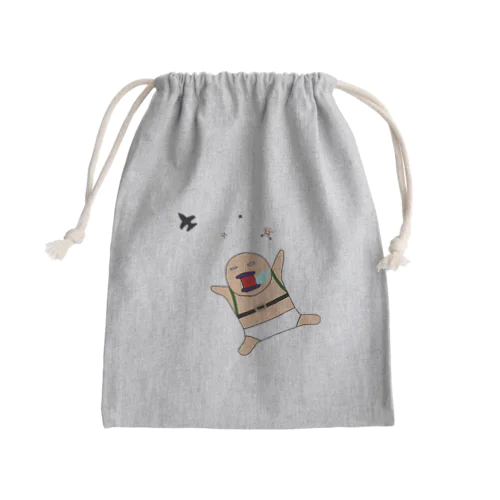 地に足をつけたい Mini Drawstring Bag