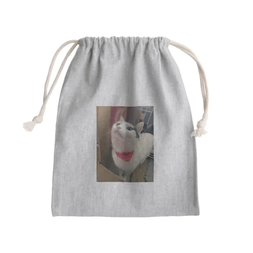 うちの子mちゃん Mini Drawstring Bag