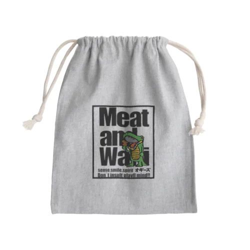 meat and wani Mini Drawstring Bag