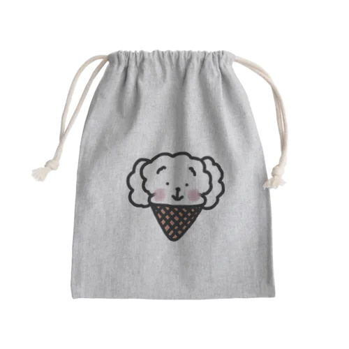 ソフトクリーム犬 Mini Drawstring Bag