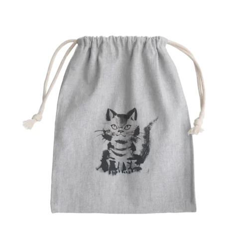 ネコsumi-neko Mini Drawstring Bag