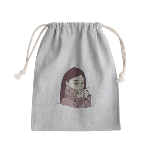 redちゃん Mini Drawstring Bag