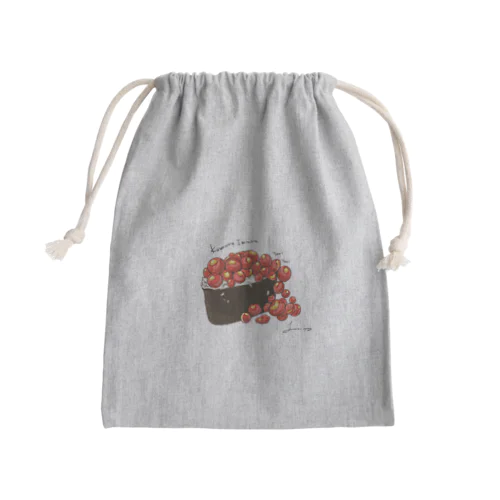 こぼれいくら Mini Drawstring Bag