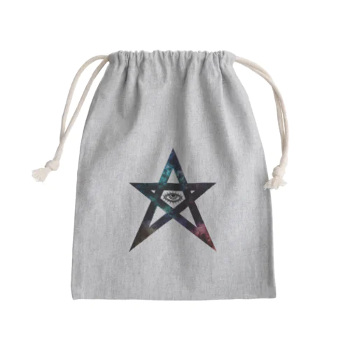 宇宙★星とぱっちりおめめ Mini Drawstring Bag