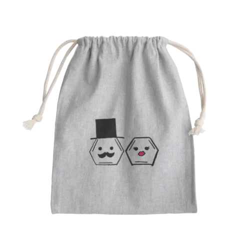 ベンゼン夫妻 Mini Drawstring Bag