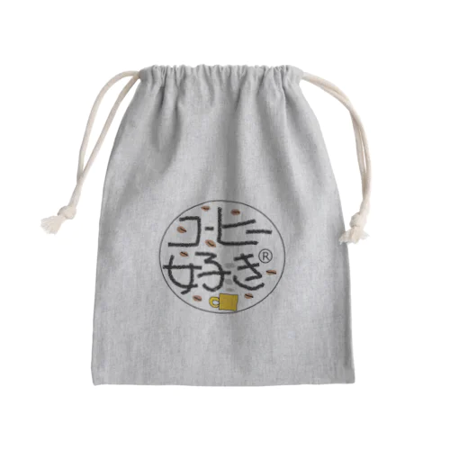 コヒー大好き人間 Mini Drawstring Bag