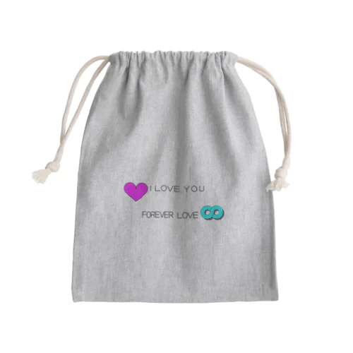 ラブフォーエバー Mini Drawstring Bag