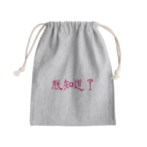 朕知道了 Mini Drawstring Bag