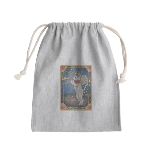 　ねこ天使 in Xmas Mini Drawstring Bag