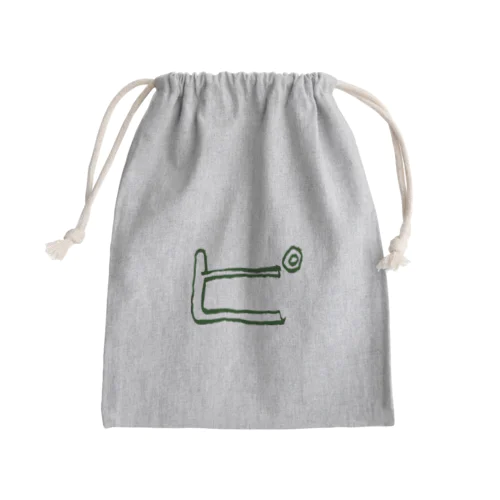 グリーン ピ きんちゃく Mini Drawstring Bag