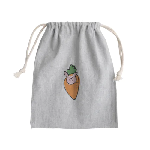 こまりうさぎ巾着 Mini Drawstring Bag