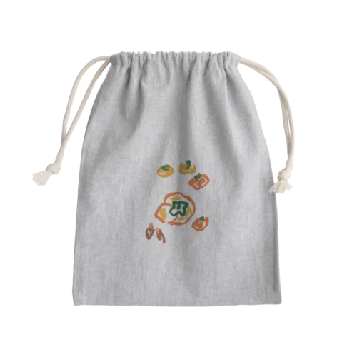 ミカンセイ カラフル カキ Mini Drawstring Bag