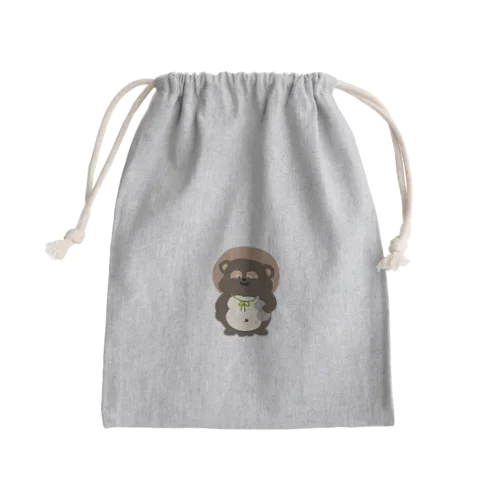 肥えたぬき Mini Drawstring Bag