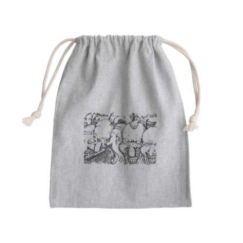 フルスマイル Mini Drawstring Bag