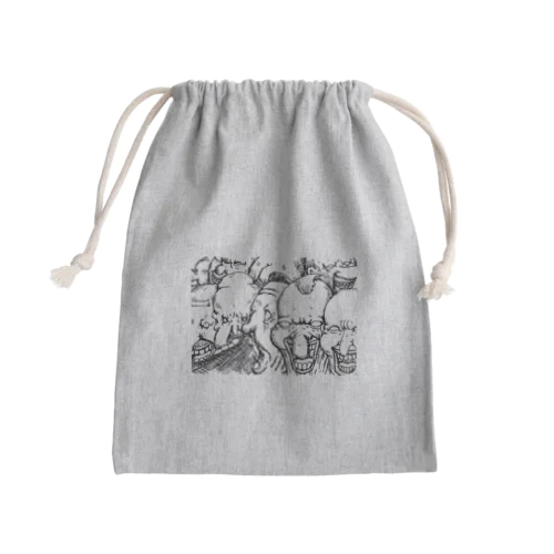 フルスマイル Mini Drawstring Bag