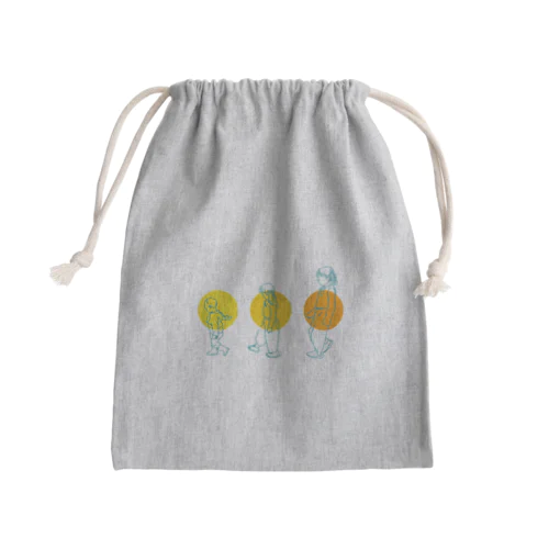 トリオver2 Mini Drawstring Bag