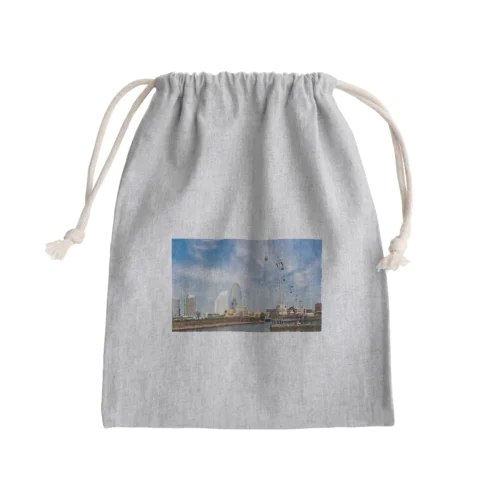 横浜みなとみらいロープウェー　営業時間 Mini Drawstring Bag