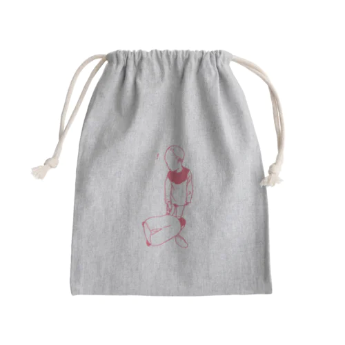 息子さんとぺんぎん Mini Drawstring Bag