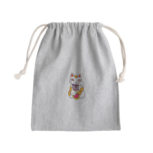 まねきねんねこ Mini Drawstring Bag