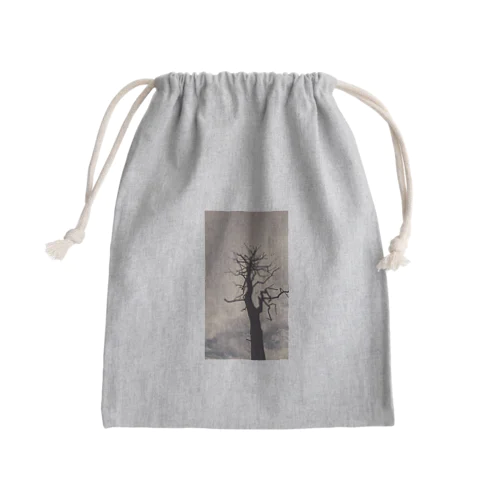 その樹のコト(リトグラフ) Mini Drawstring Bag