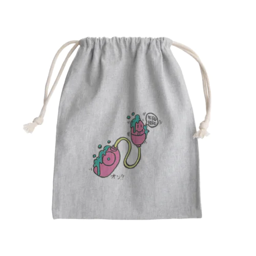 ローター君ピンク Mini Drawstring Bag