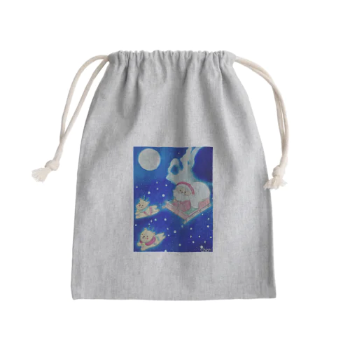 サンタさん Mini Drawstring Bag